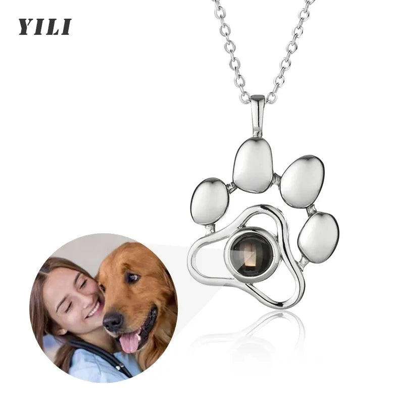 Moderna Personalized Photo Projection Necklace – "I Love You" Hidden Image Pendant