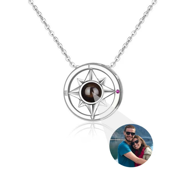 Moderna Personalized Photo Projection Necklace – "I Love You" Hidden Image Pendant