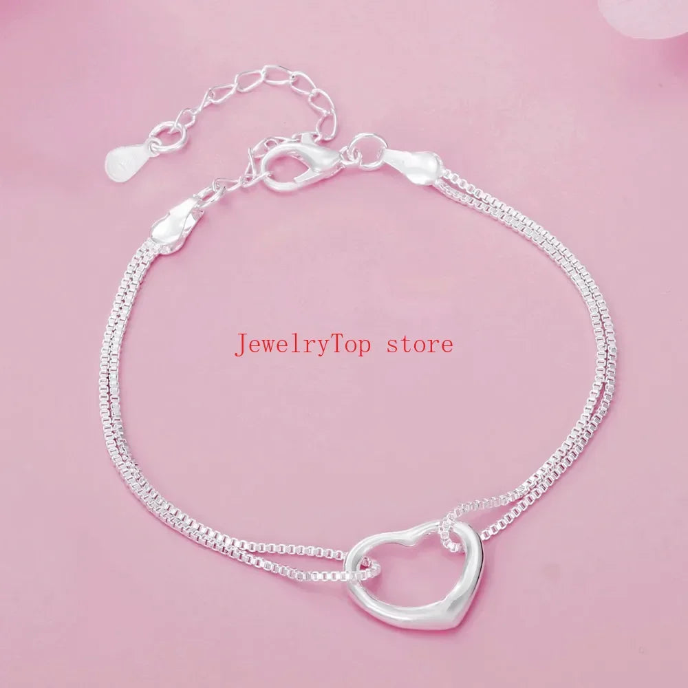 925 Sterling silver Romantic Heart Jewelry Set