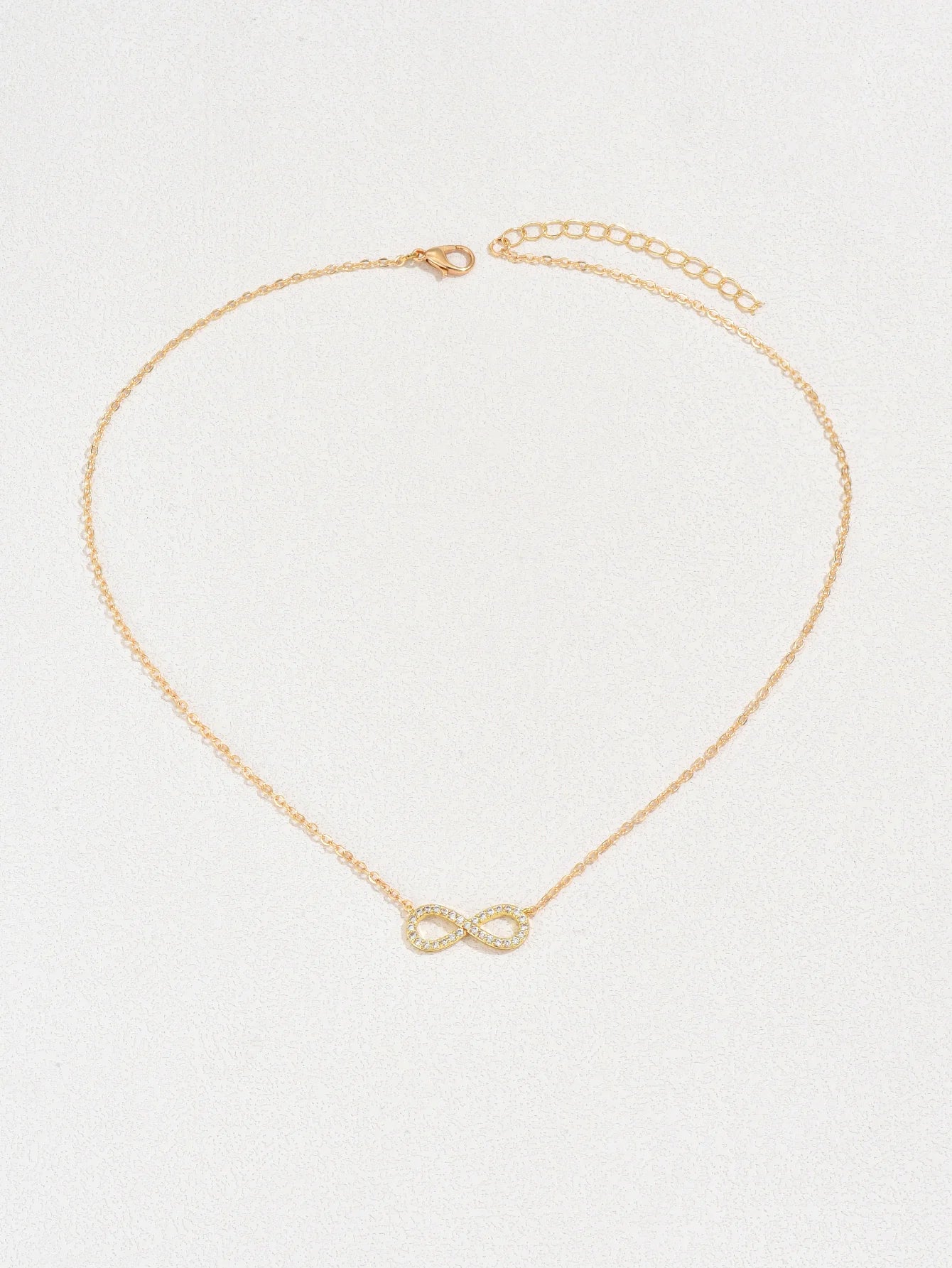 Fashion Simple Stainless Steel Infinity Pendant Necklace